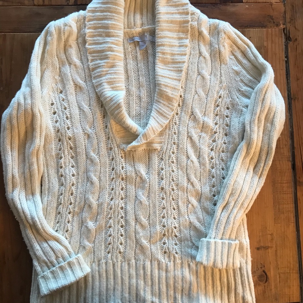 Cozy cream sweater!